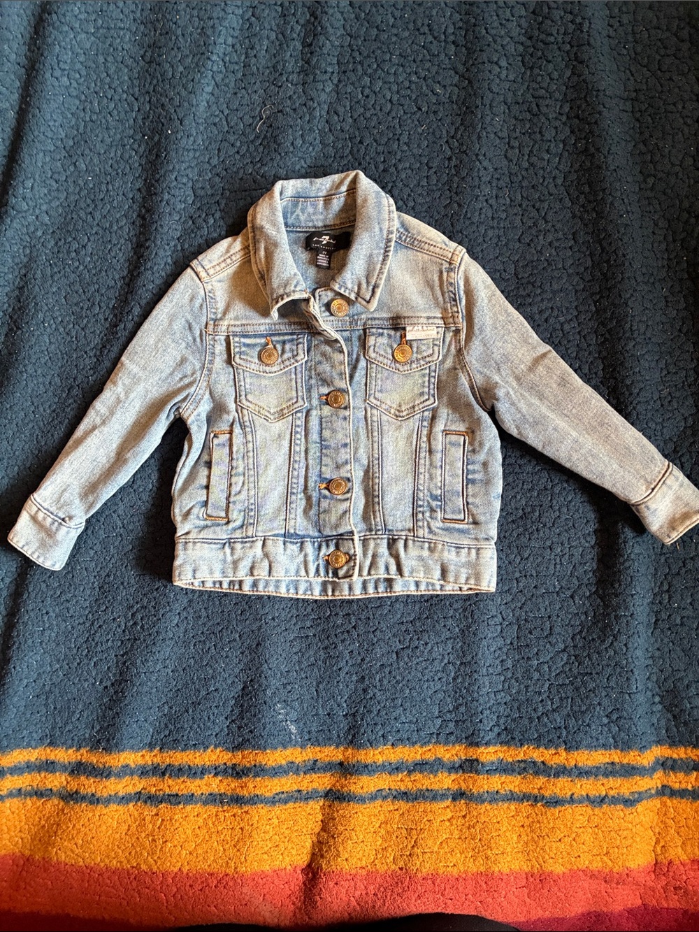 7 For All Mankind Kids Light Blue Denim Jacket